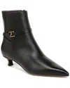 Franco Sarto Lmarnie Womens Zipper Leather Ankle Boots In Black