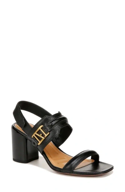 Franco Sarto L-owen Sandal In Black Faux Leather