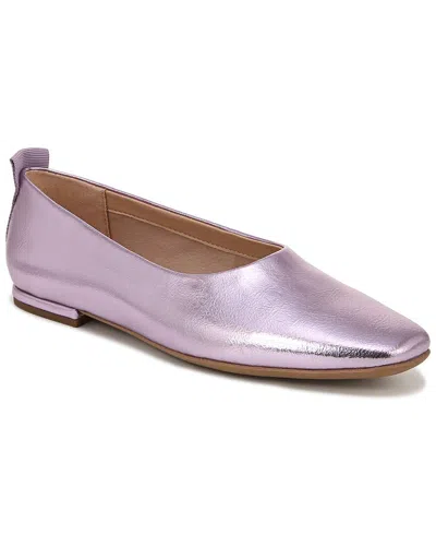 Franco Sarto Vana Flat In Metallic Light Pink Faux Leather