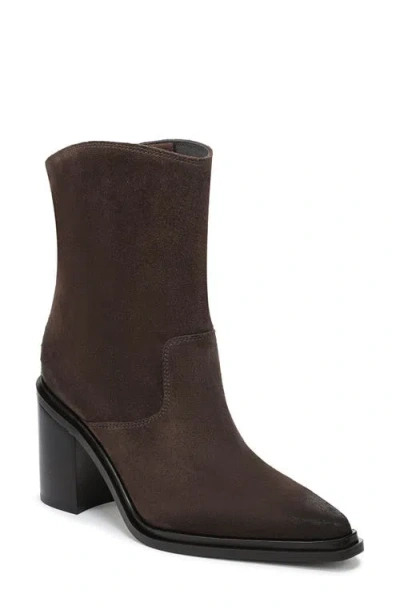 Franco Sarto Laken Block Heel Bootie In Black