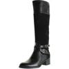 Franco Sarto Lapis Womens Leather Belted Knee-high Boots In Black