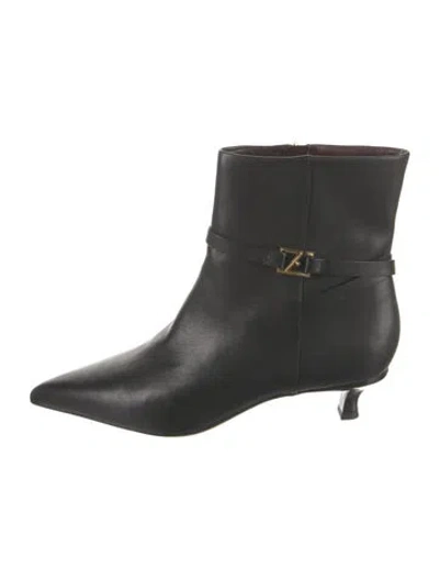 Pre-owned Franco Sarto Leather Boots In Black