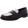 Franco Sarto Lillian Womens Patent Slip On Loafers In Brown