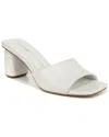 Franco Sarto Linley Womens Leather Slip On Heels In White