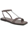 Franco Sarto Logan Leather Thong In Brown