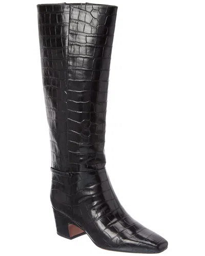 Franco Sarto L-sorelina Croc-embossed Boot In Black
