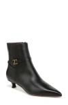 Franco Sarto Lmarnie Womens Zipper Leather Ankle Boots In Black