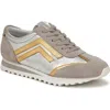 Franco Sarto Womens Leather Trainer Running & Training Shoes In Silver