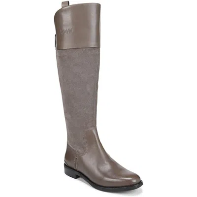 Franco Sarto Meyer 2 Womens Almond Toe Knee-high Boots In Gray