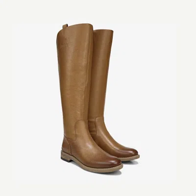 Franco Sarto Meyer Boots Women's Us 6 Brown Leather Almond Toe Knee High Zpo3534