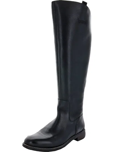 Franco Sarto Meyer Womens Leather Tall Knee-high Boots In Black