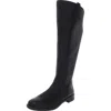 Franco Sarto Meyer Womens Leather Wide Calf Knee-high Boots In Black