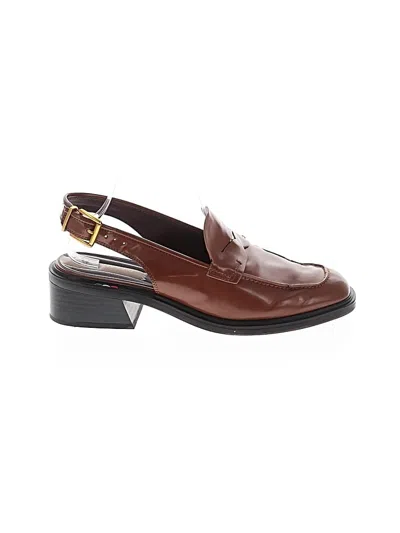 Pre-owned Franco Sarto Mule/clog In Brown