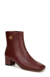 Franco Sarto Noah Square Toe Booties In Red