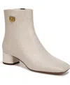 Franco Sarto Noah Bootie In Chalk White Faux Leather