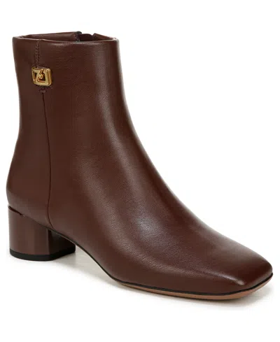 Franco Sarto Noah Square Toe Booties In Red