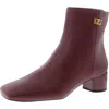 Franco Sarto Noah Womens Faux Leather Block Heel Booties In Multi