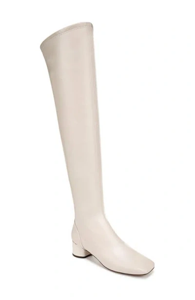 Franco Sarto Novara Over The Knee Boot In Chalk White Faux Leather