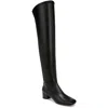 Franco Sarto Novara Womens Pull On Square Toe Over-the-knee Boots In Black