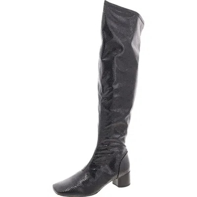 Franco Sarto Novara Womens Pull On Square Toe Over-the-knee Boots In Multi