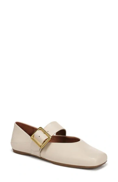 Franco Sarto Oakes Square Toe Flat In White