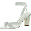 Franco Sarto Oma Womens Cushioned Footbed Ankle Strap Heels In Multi