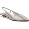 Franco Sarto Women's Palmira Pointed Toe Slingback Pumps In Grey Snake Print