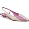 Franco Sarto Palmira Slingback Pointed Toe Pump In Purple