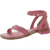 Franco Sarto Parker Womens Leather Open Toe Ankle Strap In Pink