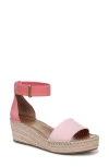 Franco Sarto Pela Espadrille Platform Sandal In Strawberry Pink