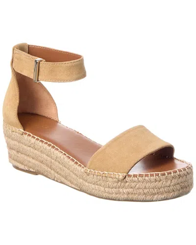 Franco Sarto Pela Sandstone Suede & Canvas Sandal In Neutral