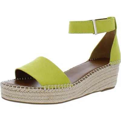 Franco Sarto Pela Womens Woven Platform Sandals In Green