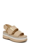 Franco Sarto Piper Slingback Platform Sandal In Beige
