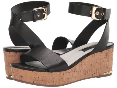 Franco Sarto Presley Platform Wedge Sandals In Black