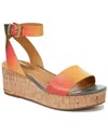 Franco Sarto Presley Ankle Strap Platform Wedge Sandal In Multi