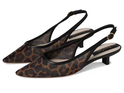 Franco Sarto Pura Slingback Shoes In Animal Print