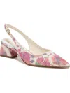 Franco Sarto Racer 2 Womens Slip On Slingback Heels In Multi