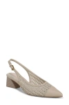 Franco Sarto Racer Slingback Pointed Toe Pump In Gray