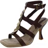 Franco Sarto Rine Womens Faux Leather Open Toe Heels In Multi