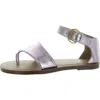Franco Sarto Ruth Womens Faux Leather Toe Post Ankle Strap In Multi