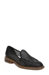 Franco Sarto Sarto By  Eda Loafer Women's Black Almond Toe Slip-on Jobb1893 In Black