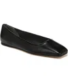 Franco Sarto Sarto By  Women's Flexa Amaya Square Toe Ballet Flats In Black Leather