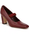 Franco Sarto Sarto By  Women's Flexa Bria Mary Jane Square Toe Pumps In Berry Red Leather