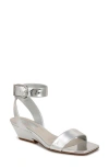 Franco Sarto Savini Ankle Strap Sandal In Silver