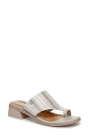 Franco Sarto Women's Sia Toe Loop Block Heel Slide Dress Sandals In Grey