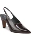 Franco Sarto Sorrento Womens Slip-on Pointed Toe Slingback Heels In Red