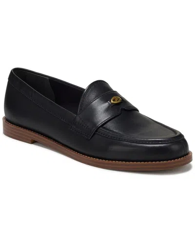 Franco Sarto Stellan Leather Loafer/moccasin In Black