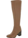 Franco Sarto Talfer Womens Faux Leather Tall Knee-high Boots In Brown