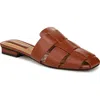 Franco Sarto Women's Tavana Fisherman Square Toe Flat Mules In Brown
