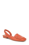 Franco Sarto Teagan Slingback Half D'orsay Flat In Pink/pink